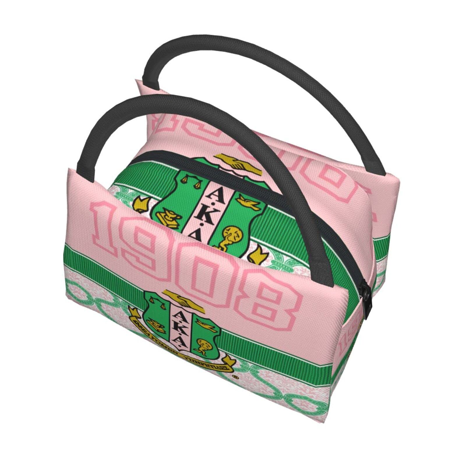 Insulated Reusable Lunch Tote & Cooler Bag for Women - Perfect Sorority Gift, Work, Picnic & Gym Lunch Box (Pink)