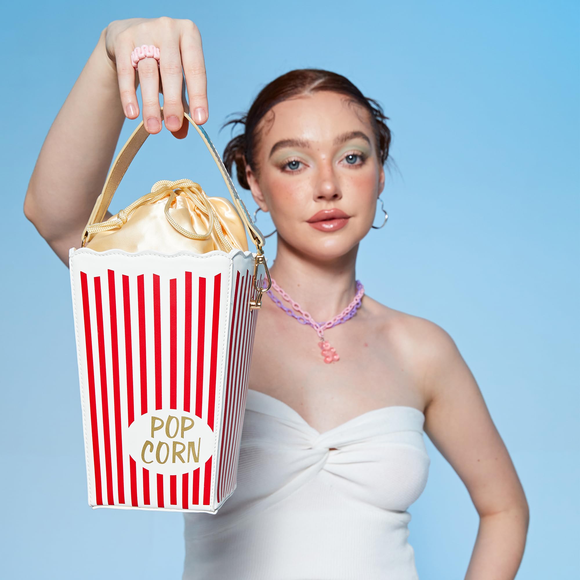 Trendy Popcorn Box Style Crossbody Bag for Women - Fashionable Clutch, Shoulder Bag & Purse - Perfect for Parties, Date Nights & Casual Outings
