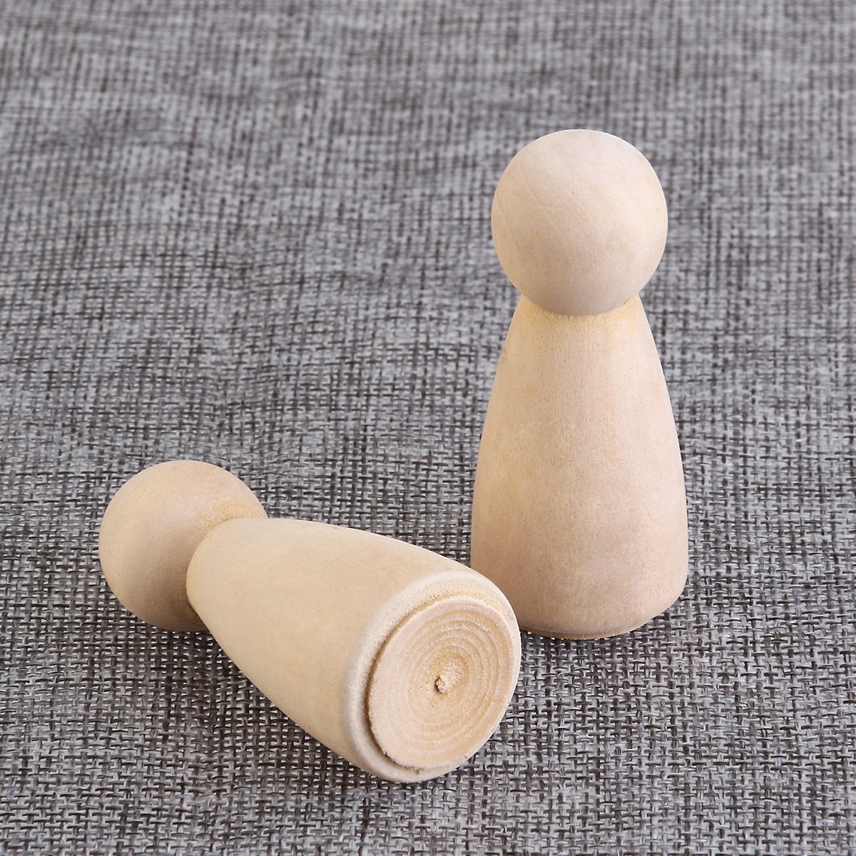 10pcs Blank Wooden Cake Toppers for DIY Wedding, Birthday Party Decorations - Customizable Cake Decor for Special Occasions