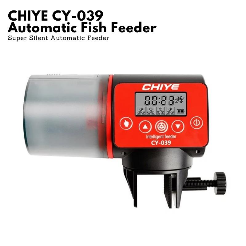 Automatic Fish Feeder for Aquarium - CHIYE CY 039 Programmable Fish Food Dispenser with Timer - Perfect for Vacation, Weekend Getaways & Daily Feeding