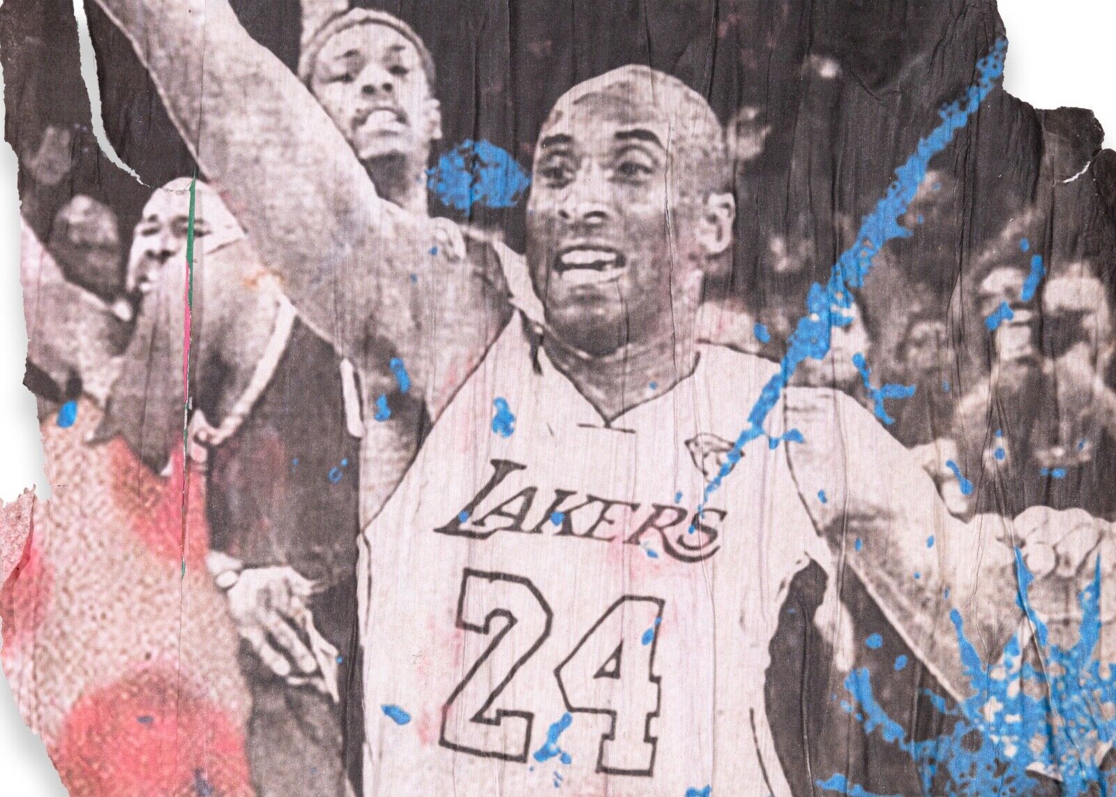 Mr Brainwash Thierry Guetta Kobe Bryant De Fence! Limited Edition Art Print from 2020 LA Mural - Perfect for Basketball Fans, Sports Memorabilia Collectors & Home Decor