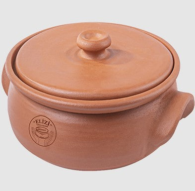 Handmade Tabakh Large Lined Casserole Pot - Premium Stoneware for Baking, Roasting & Serving - Perfect for Family Dinners, Holiday Meals & Potlucks