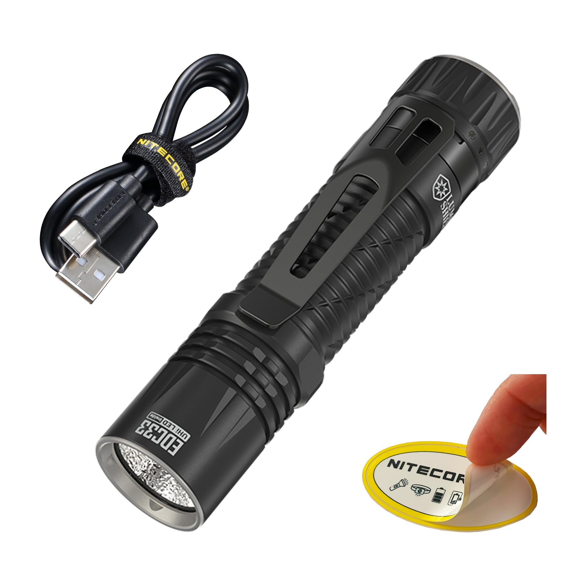 Nitecore EDC33 4000 Lumen Ultra-Bright USB-C Rechargeable Flashlight - Compact EDC Light with Long Throw & Flood Beam for Camping, Hiking, Emergency & Outdoor Adventures