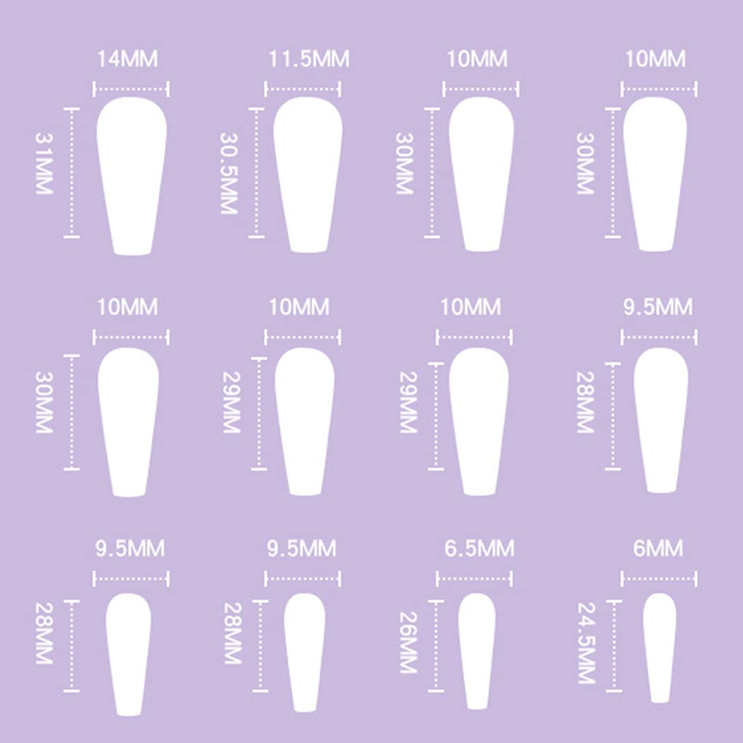 Glossy Green Press on Nails Long Coffin Shape with Cute Flower & Bowknot Design - 24Pcs Full Cover False Nails Set for Women & Girls | French Ballerina Style (B) | Perfect for Parties, Weddings & Special Occasions