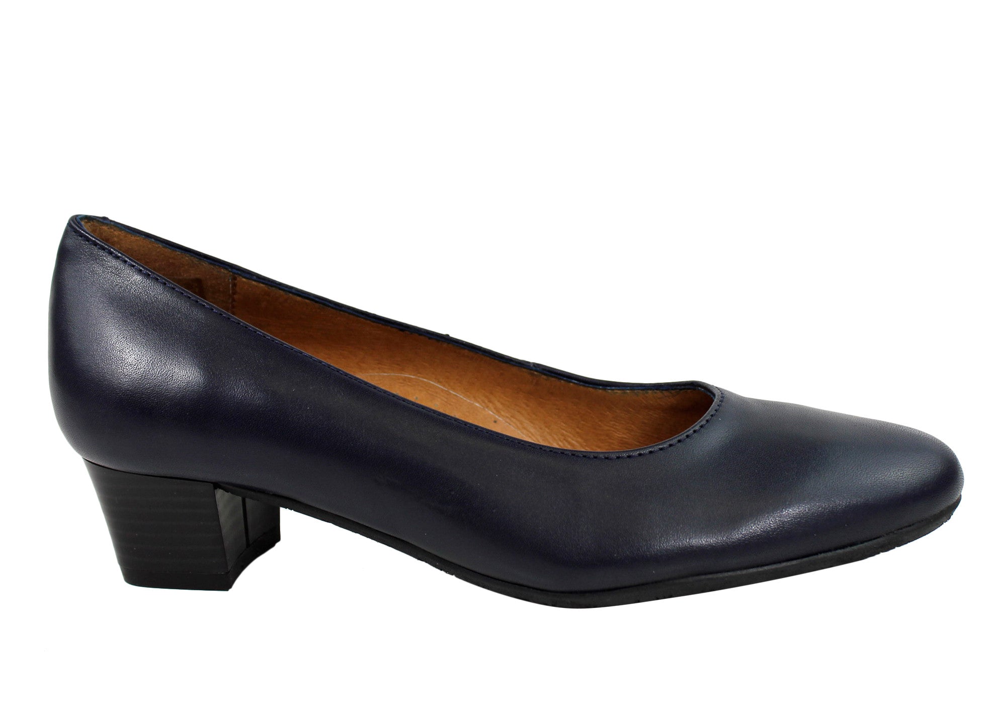 Women's Classic Leather Court Shoes for Aerobics & Hostess - 35 Size - Handmade in Portugal - Perfect for Dance, Work & Formal Events