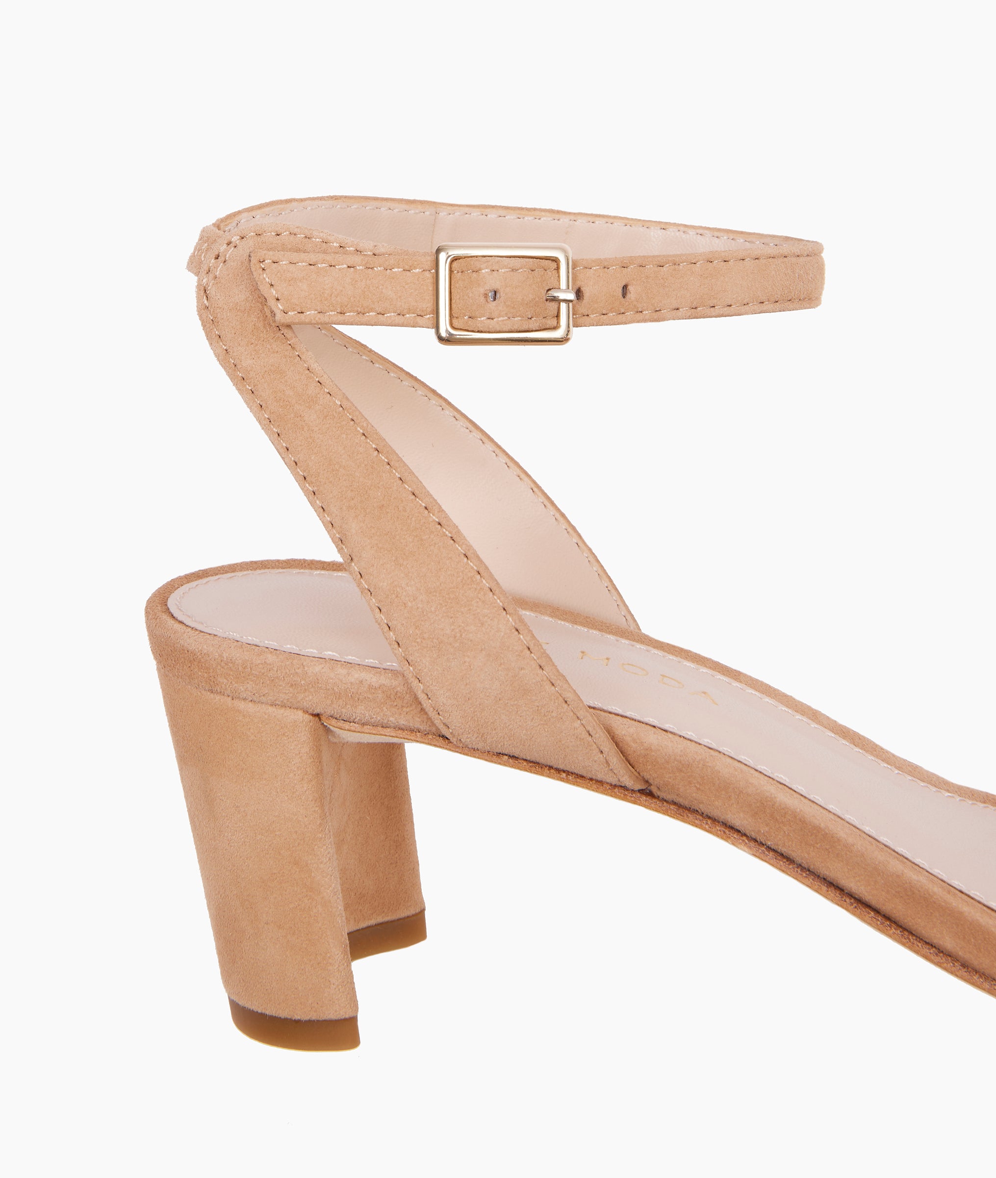 Moira 2 Low Heel Shoes for Women - Comfortable Latte Color Block Pumps | Perfect for Office, Wedding & Casual Outfits