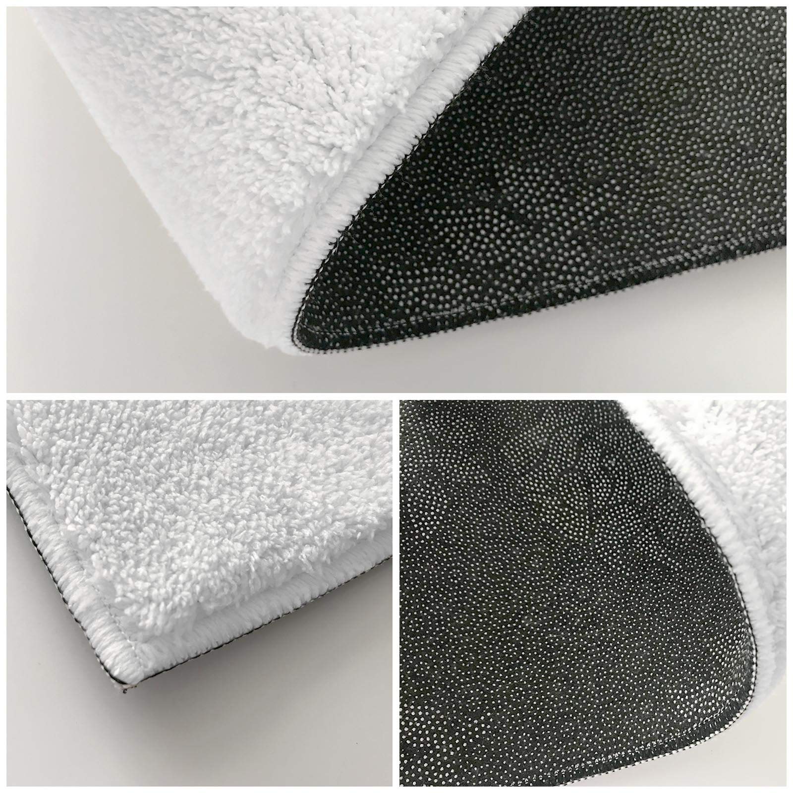 Soft Fluffy Tropical Leaf Bathroom Rugs - Non-Slip Microfiber Shag Bath Mats for Shower, Tub & Bathroom Floor - Machine Washable 16x24 Inch Green Area Rug - Perfect for Spa-Like Bathrooms & Cozy Home Decor