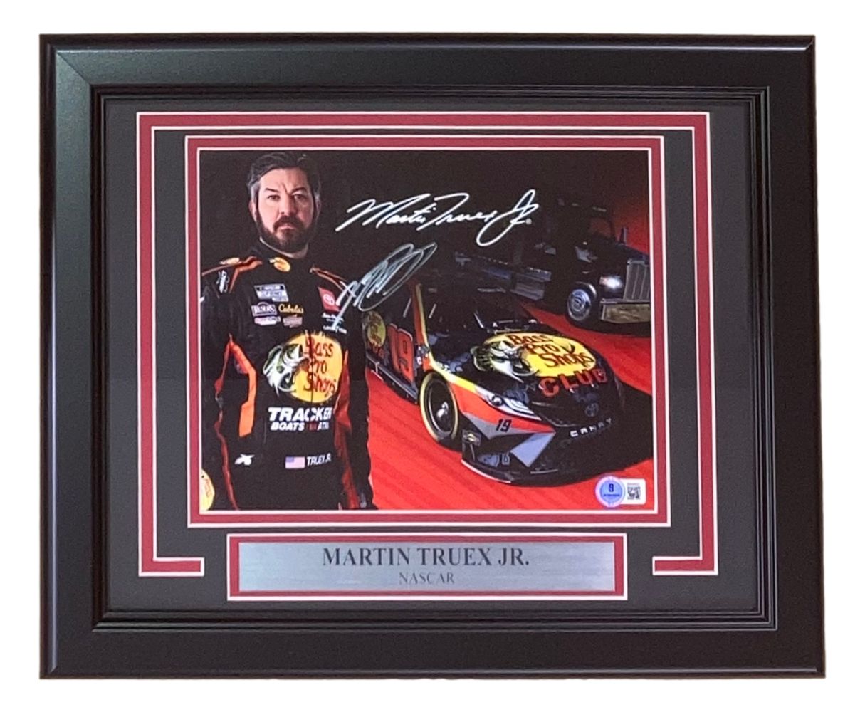 Martin Truex Jr Autographed Framed 8x10 NASCAR Photo - Limited Edition Collectible - Perfect for Sports Memorabilia Display, Man Cave Decor, and Racing Fan Gifts