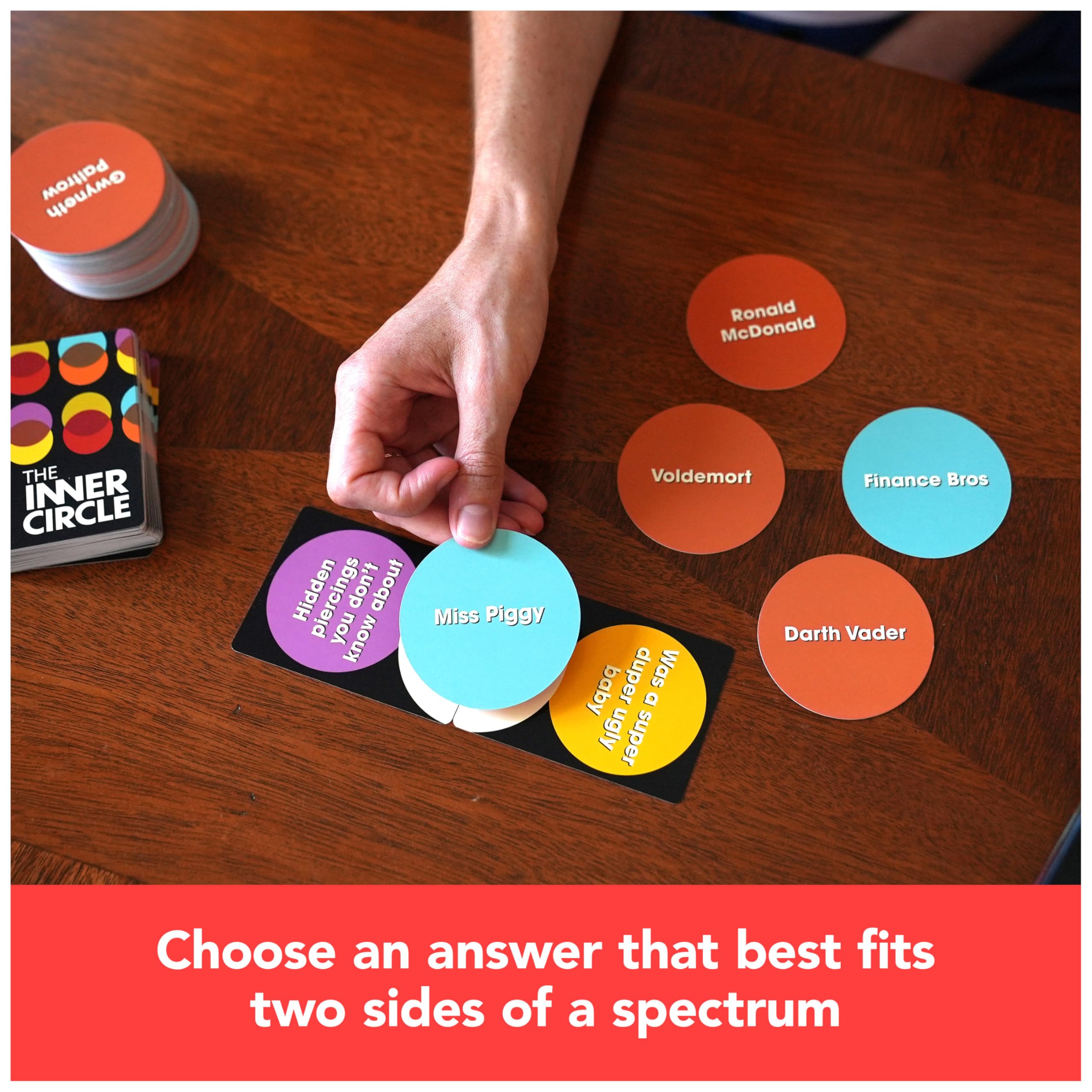 Spin Master Games - The Inner Circle Party Game for Adults | Hilarious Prompts to Find Common Ground | Perfect for Friendsgiving, Happy Hour & Bachelorette Parties | 3-10 Players Ages 18+ | Great Icebreaker for Game Nights & Social Gatherings