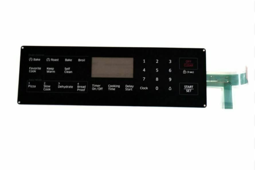 DG34-00027B Replacement Touchpad Overlay for Samsung Oven - Membrane Switch Panel Repair Part | Perfect for DIY Kitchen Appliance Fixes & Control Panel Replacements