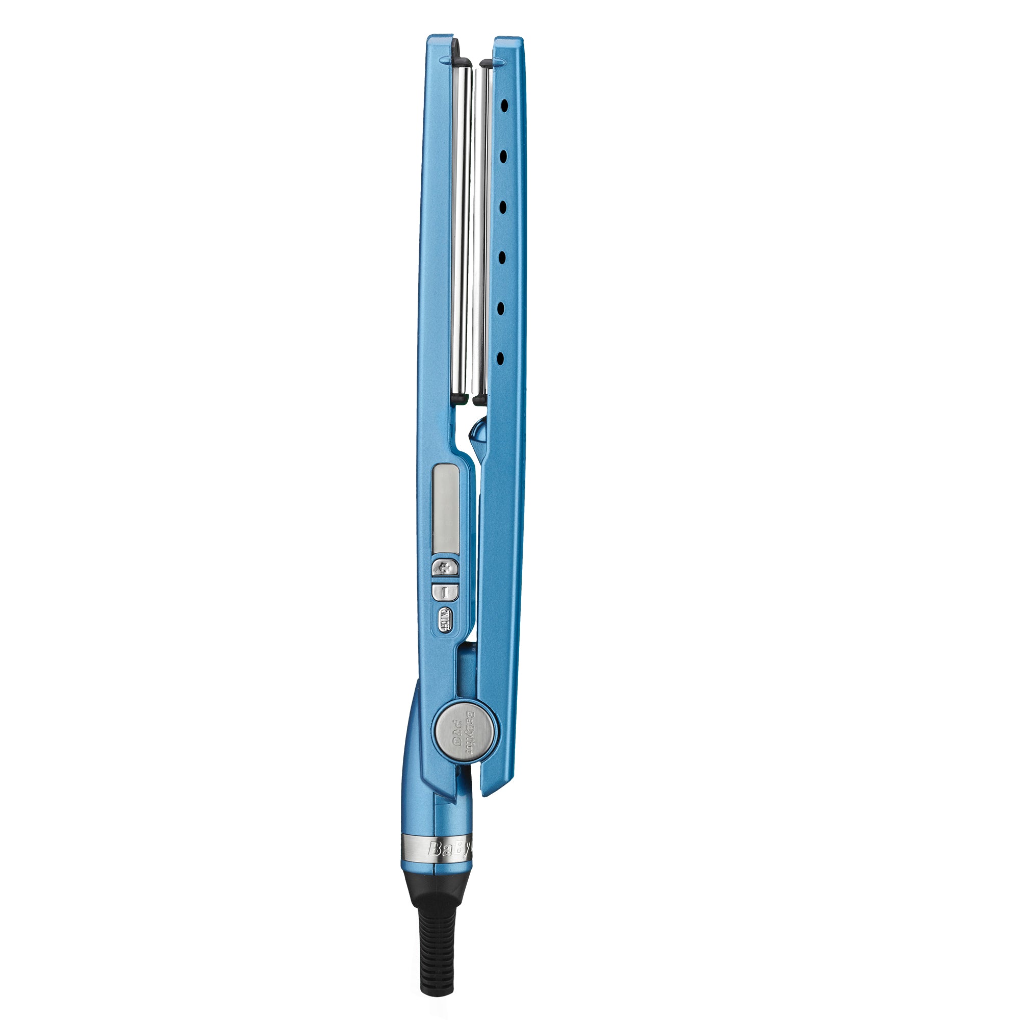 BaByliss Pro Titanium Ionic Flat Iron Hair Straightener - Blue | Salon-Grade Styling for Smooth, Shiny Hair at Home | Perfect for Daily Use, Travel & Professional Styling