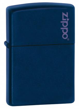 Zippo Navy Matte Windproof Lighter with Logo - Classic Refillable Metal Lighter for Camping, Outdoor Adventures & Everyday Use