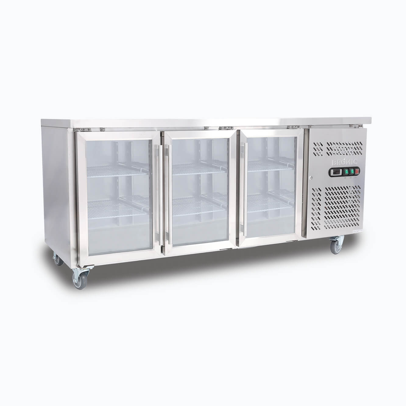 Bromic 417L Underbench Display Fridge with LED Lighting - UBC1795GD - Perfect for Commercial Kitchens, Bars, and Retail Stores