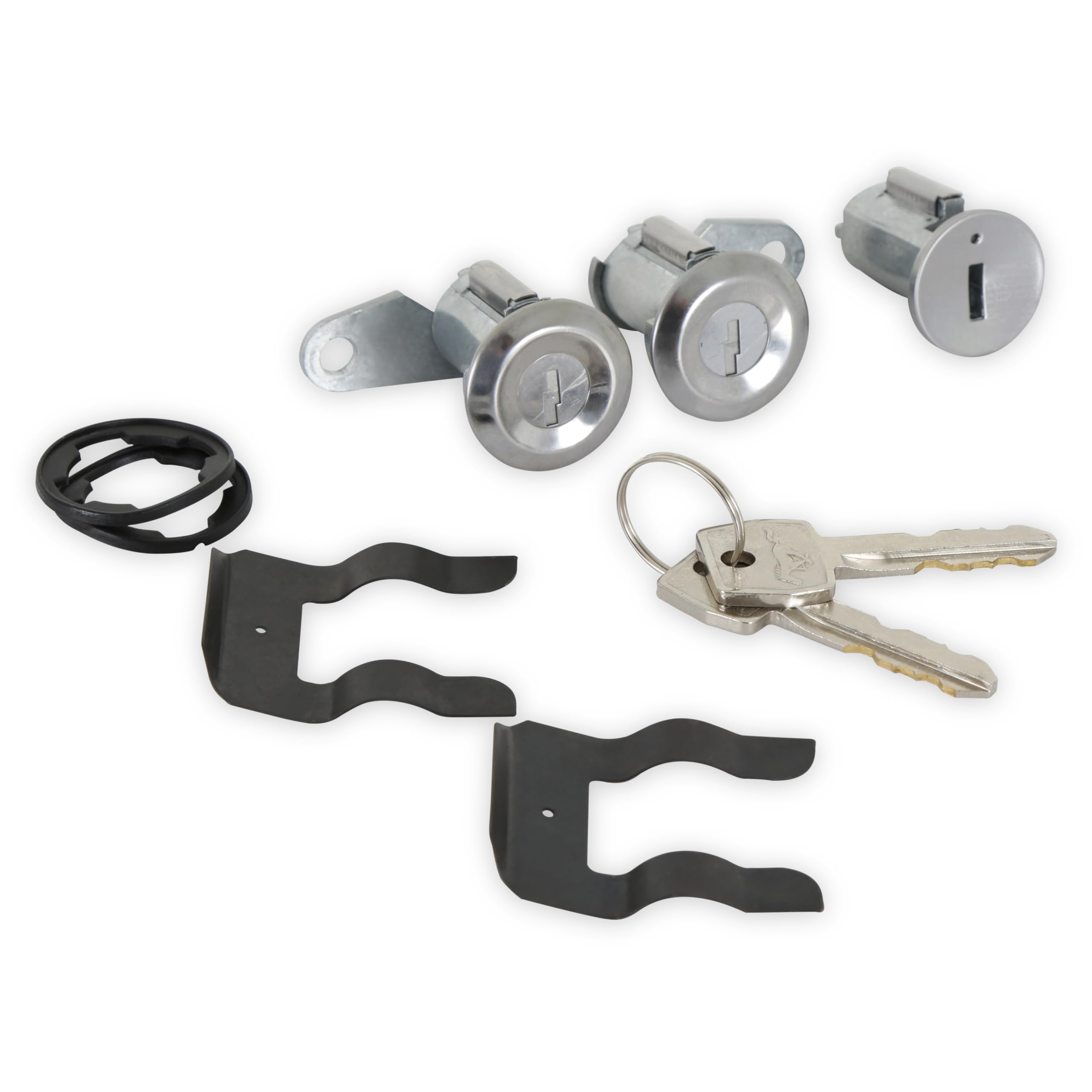Scott Drake C9AZ-6222050-B Mustang Ignition Lock Set With Pony Keys - Compatible with Ford Mustang Classic Cars, Replacement for Secure Vehicle Starting