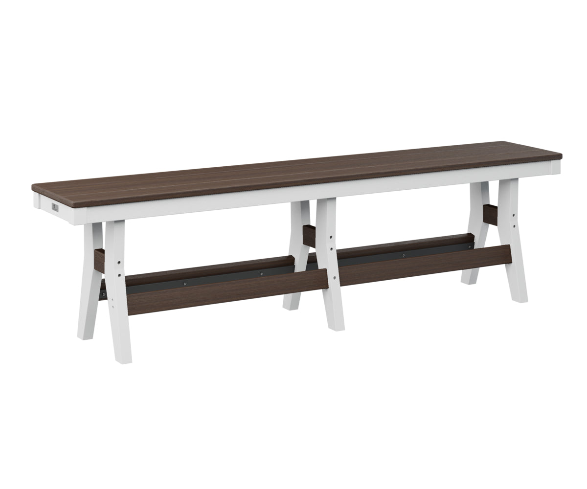 Berlin Gardens Harbor 66 Counter Height Dining Bench - Outdoor Bar Stool for Patio, Deck & Garden Use