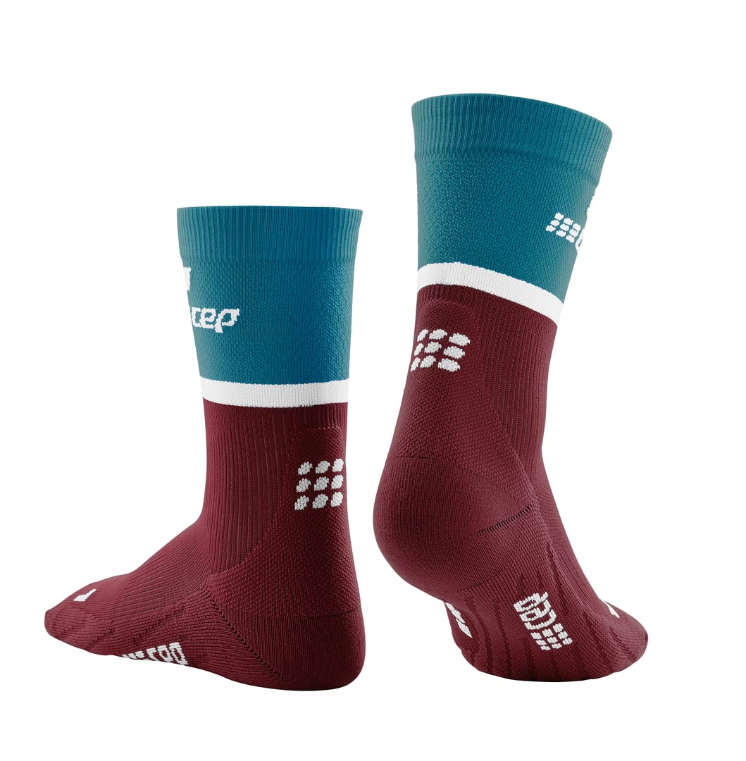 CEP Men's Performance Running Socks 4.0 - Breathable Athletic Crew Socks for Marathon, Workout & Sports - Mid Cut Compression Socks for Men
