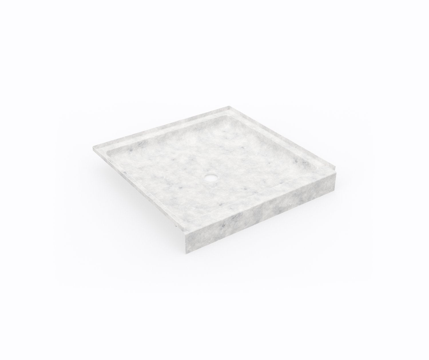 36 x 36 Swanstone Single Threshold Shower Pan - Durable & Slip-Resistant Bathroom Floor Base for Easy Installation | Perfect for Home Renovation & ADA Compliant Showers