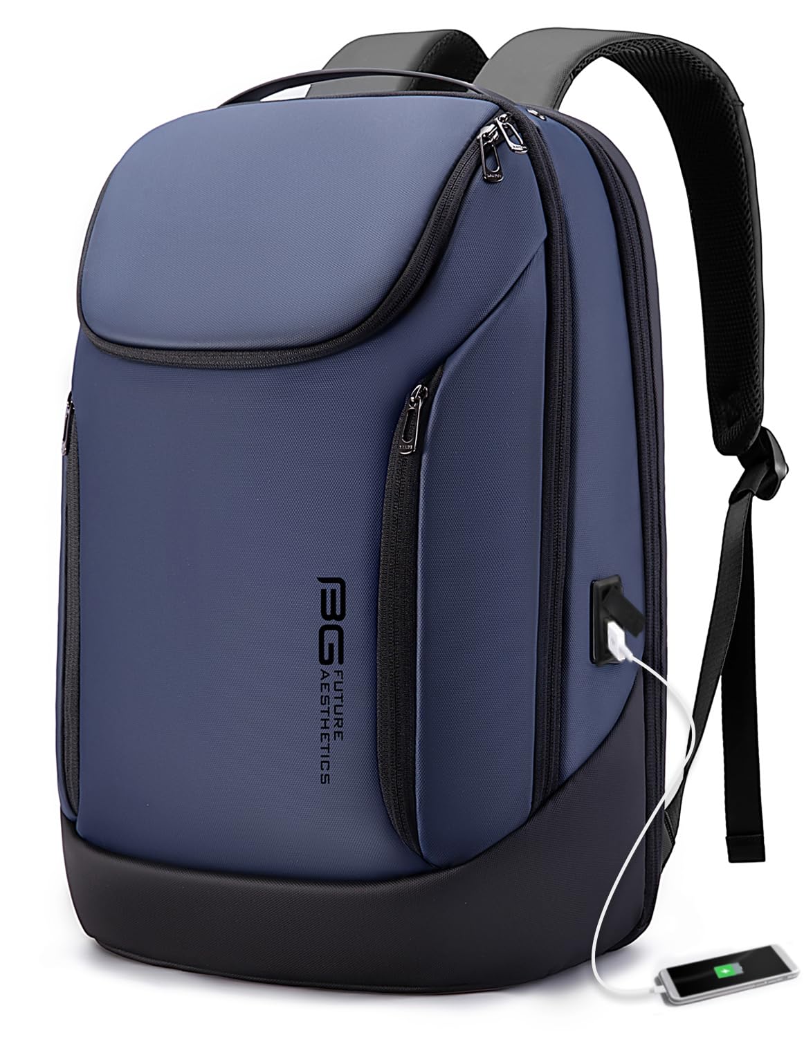 BANGE Business Smart Backpack - Waterproof 15.6 Inch Laptop Backpack with USB Charging Port, Durable Travel Backpack for Work, Commuting & Business Trips