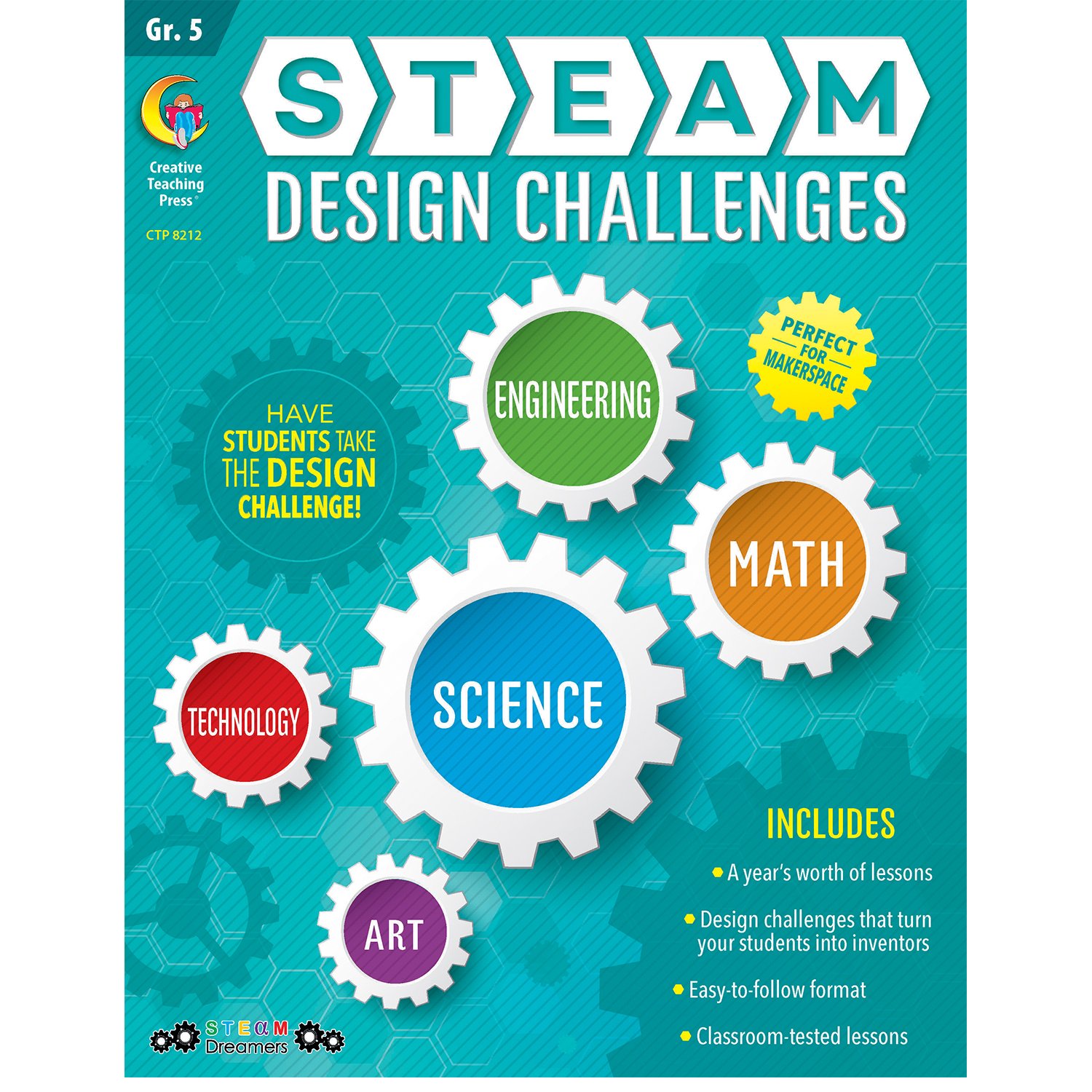CTP STEAM Design Challenges Resource Book for Grade 5 - Creative Teaching Press 8212 | STEM Learning Activities, Classroom Projects & Educational Reading Materials for Elementary Students | Perfect for Homeschooling & Science Fairs