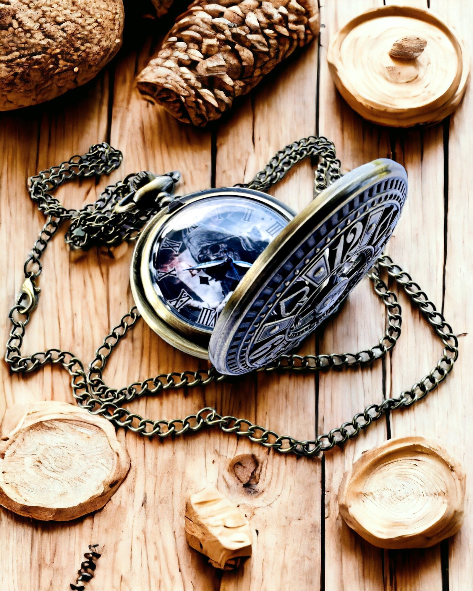 Vintage Personalized Engraved Pocket Watch - Classic Heritage Timekeeper Gift for Men & Women - Perfect for Weddings, Anniversaries & Special Occasions