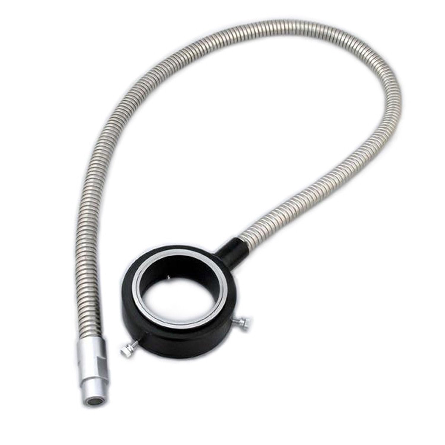AmScope FB-OR Fiber Optic Ring Light Attachment for Microscope Illuminator - High-Precision Lighting for Microscopy, Lab Research & Dental Procedures