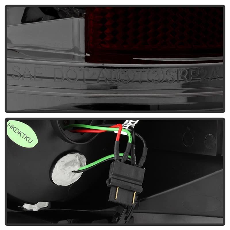 Spyder Auto 5029621 LED Tail Lights - Chrome/Smoked Lens - High Visibility Brake Lights - Compatible with Select Car Models - Perfect for Night Driving & Enhanced Safety