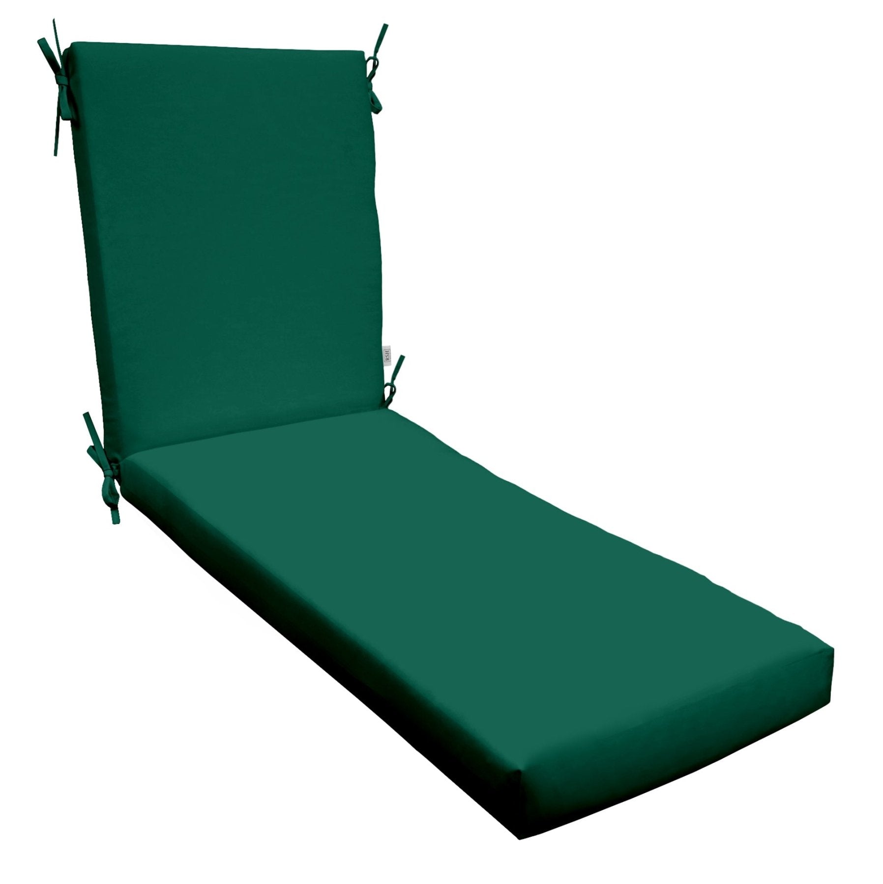 Sunbrella Canvas Greens 2 Foam Chaise Lounge Chair Cushion - Water-Resistant Outdoor Patio Furniture Cushion for Poolside, Deck, and Garden Relaxation