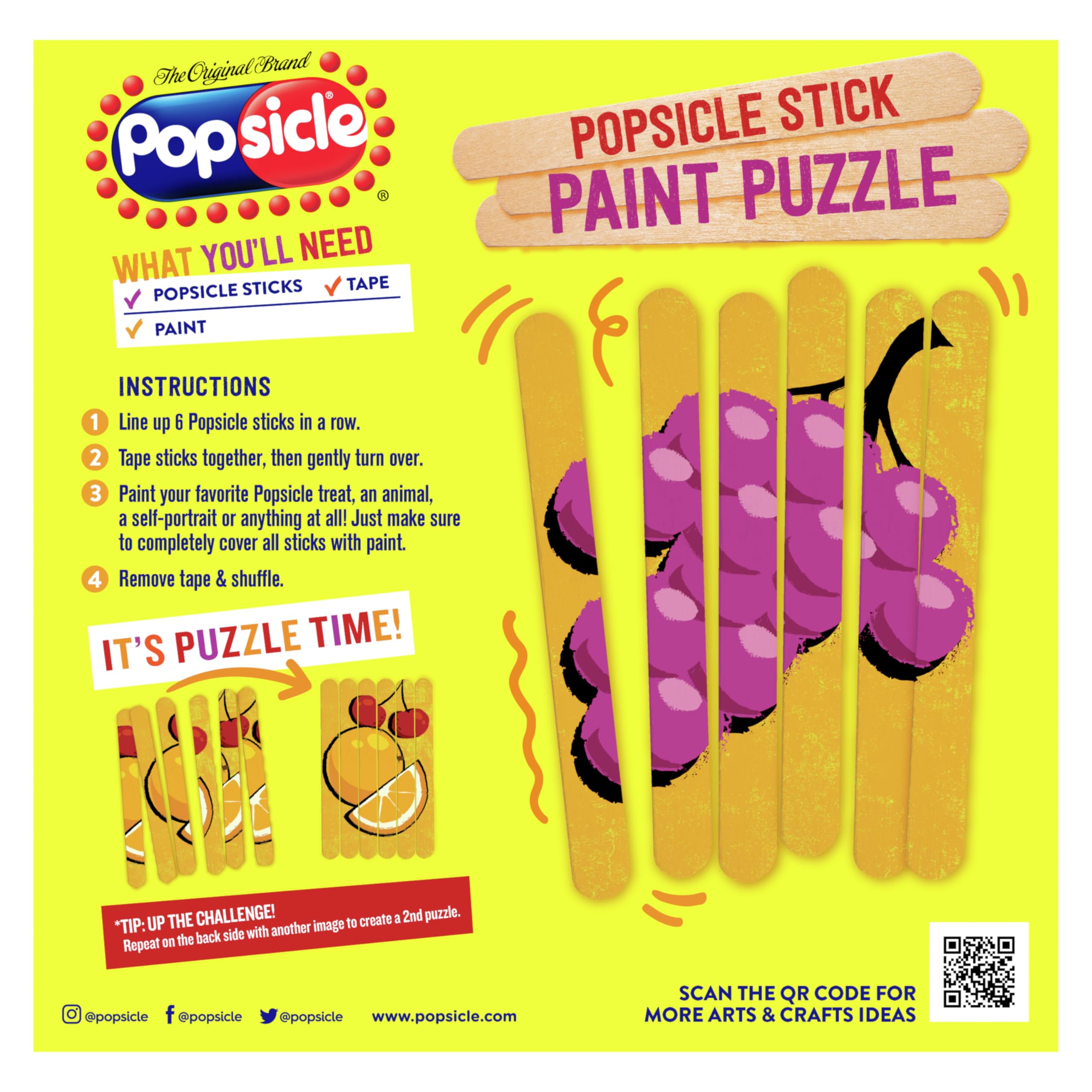 Popsicle Ice Pops - Orange, Cherry & Grape Flavored (18 Count) | Low-Calorie Frozen Treat (40 Calories Each) | Perfect for Summer Parties, Kids Snacks & Healthy Desserts