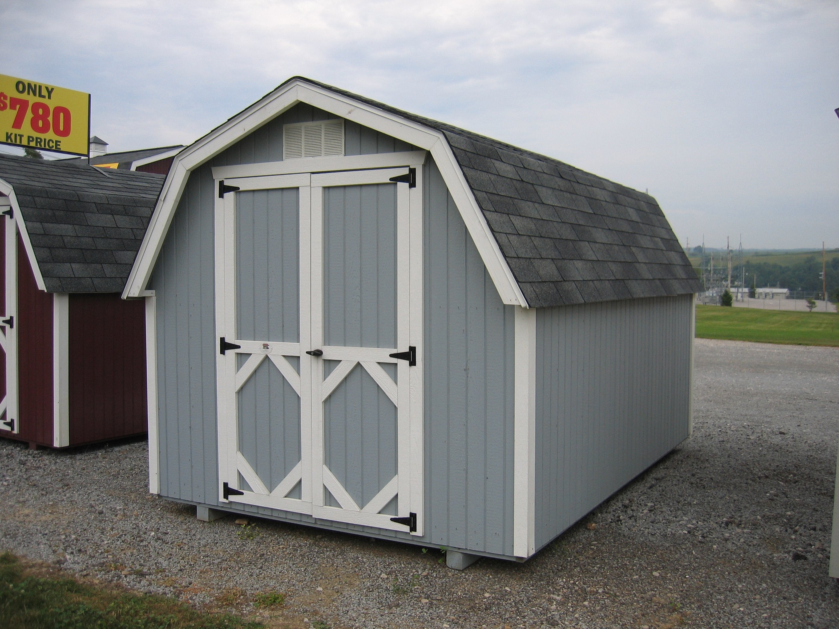 Classic Gambrel Barn 4' Sidewalls Panelized Kit - DIY Barn Building Kit for Backyard, Farm & Storage Shed - Easy Assembly Prefab Structure