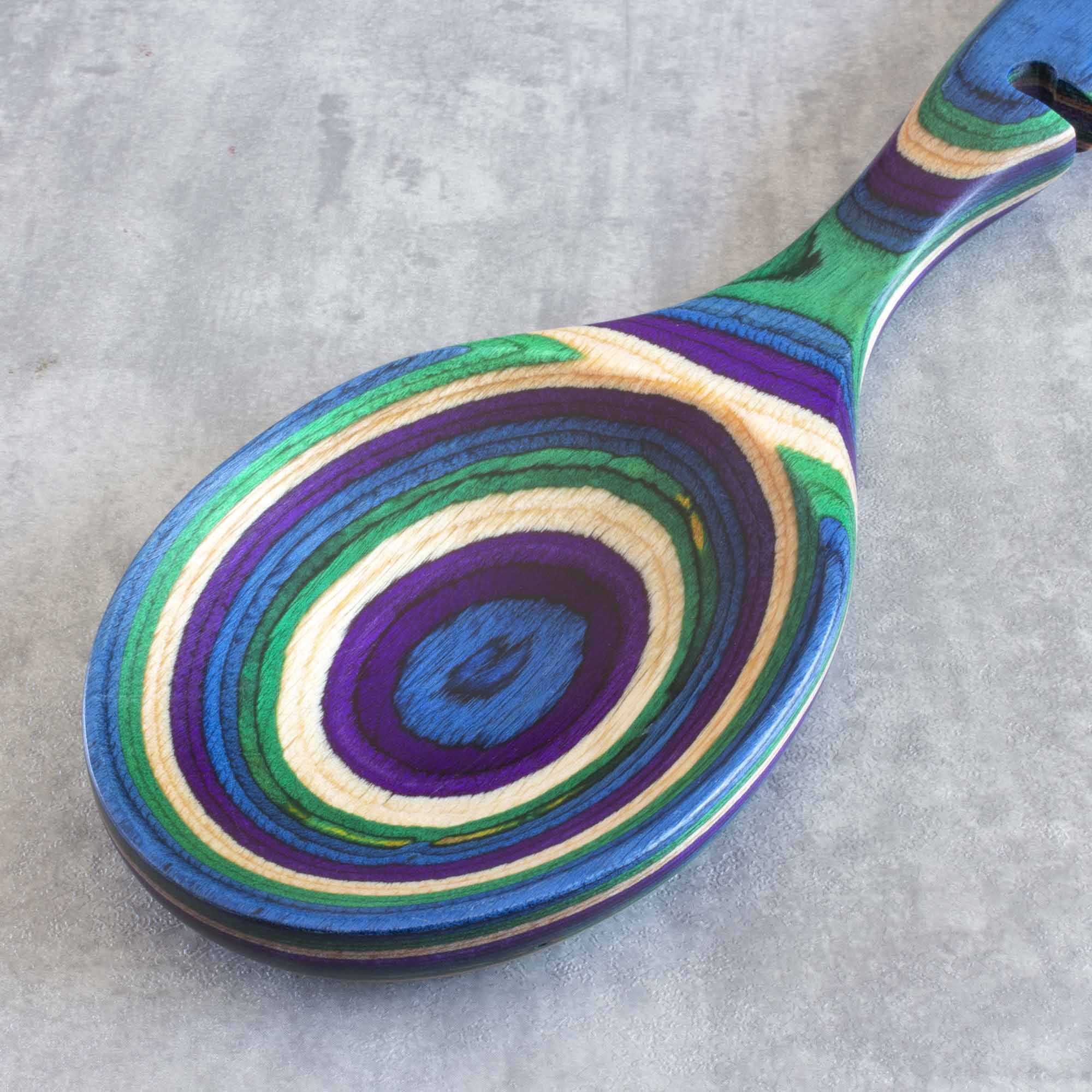 Baltique® Mumbai Collection Notched Cooking Spoon - Premium Wooden Kitchen Utensil for Stirring, Serving & Mixing - Perfect for Cooking, Baking & Food Preparation