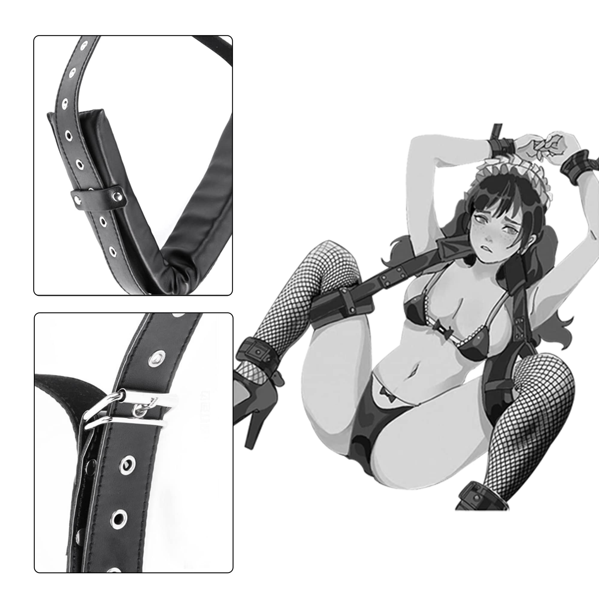 Premium Leather Door Sex Swing with Adjustable Straps - Thick Cushioned Bondage Swing for Couples, Adults & Yoga Enthusiasts - Perfect for Bedroom Fun, Spice Up Relationships & Fitness Workouts