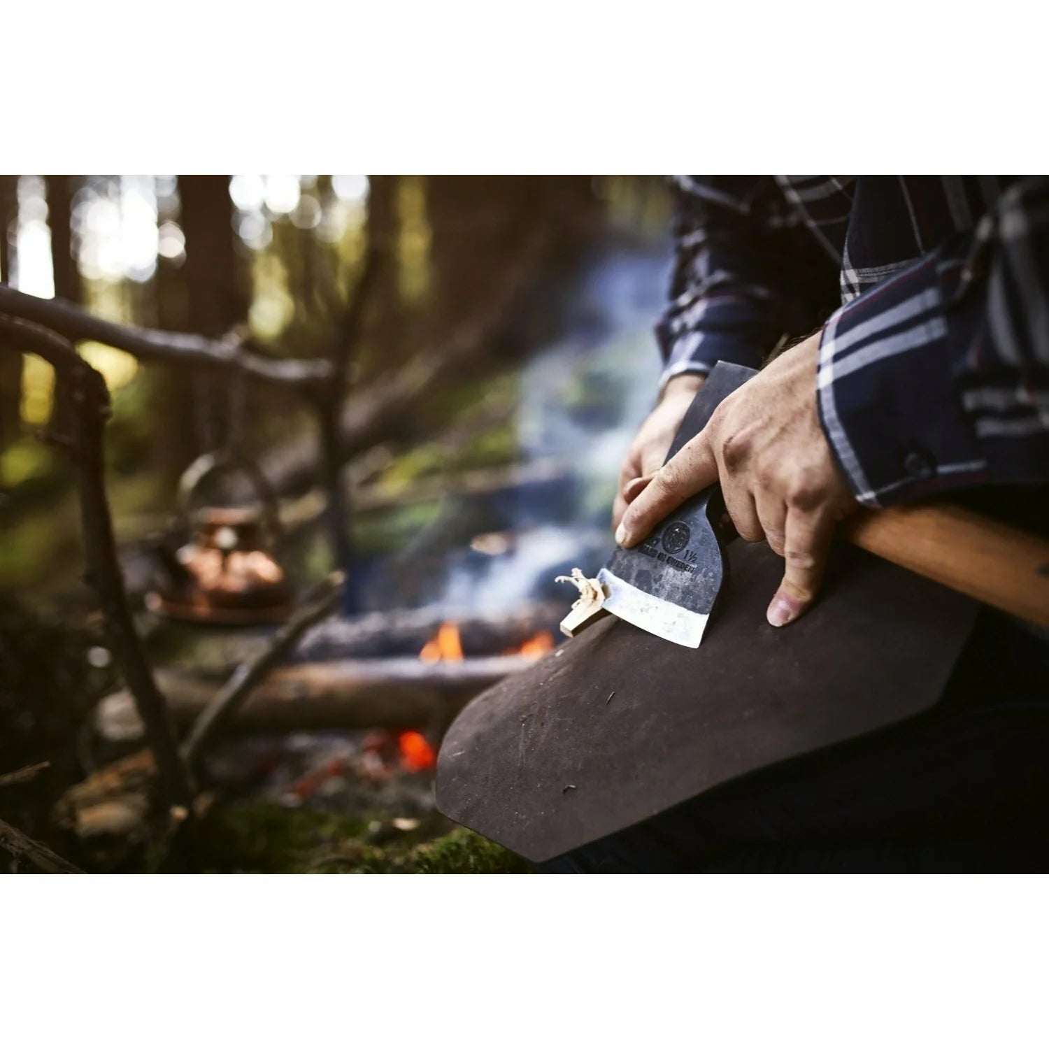 Premium Åby Forest Axe - High-Quality Camping & Survival Axe for Outdoor Adventures, Bushcraft, and Wood Cutting