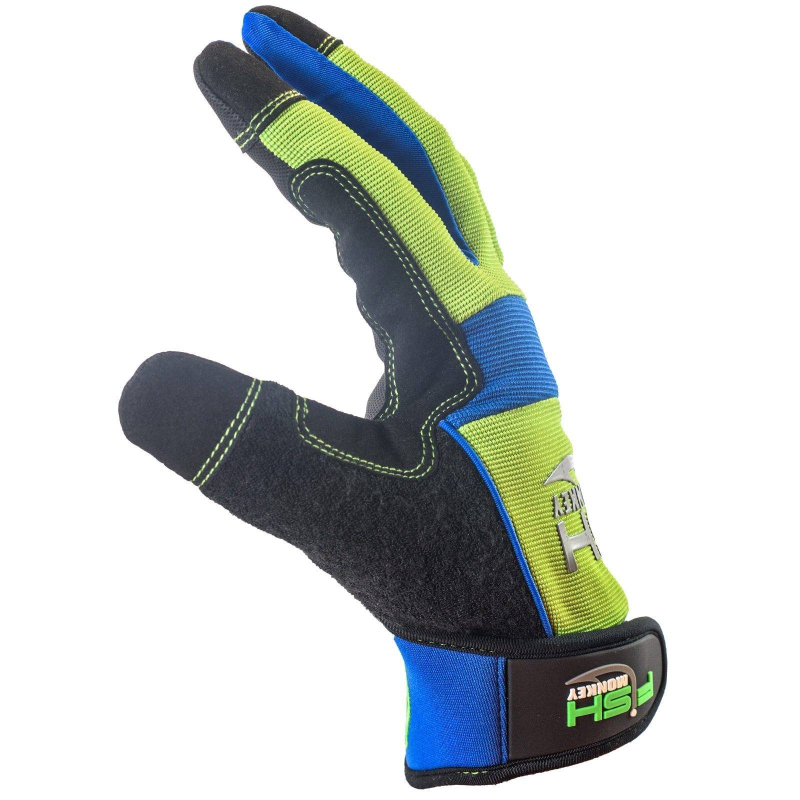 Fish Monkey FM19 Easy Work Waterman Gloves - Durable Fishing & Waterproof Gloves for Boating, Kayaking, and Outdoor Activities