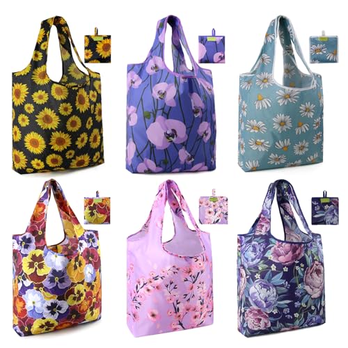 Flowers-black,yellow,purple,blue,pink