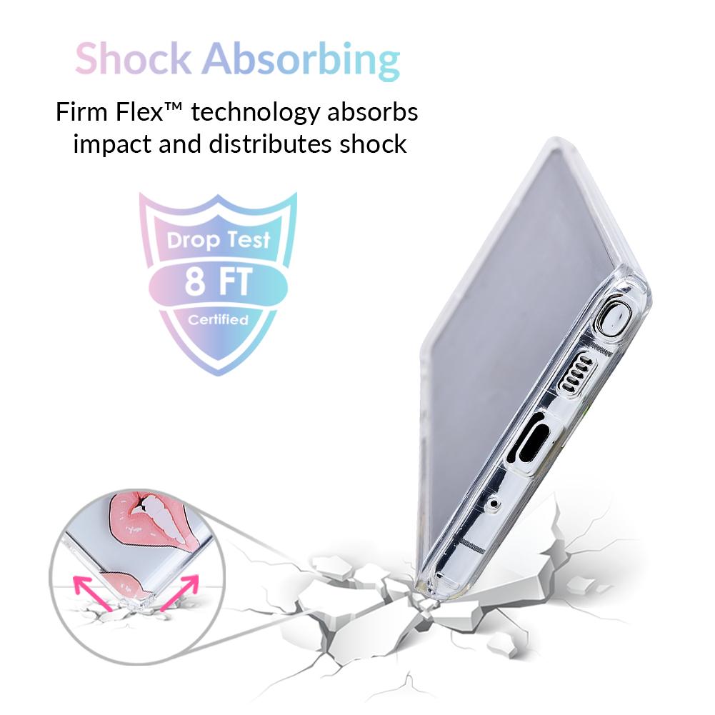 Samsung Galaxy Clear Phone Case - Slim Protective Cover for Nude Lips Design - Perfect for Everyday Use, Work & Travel