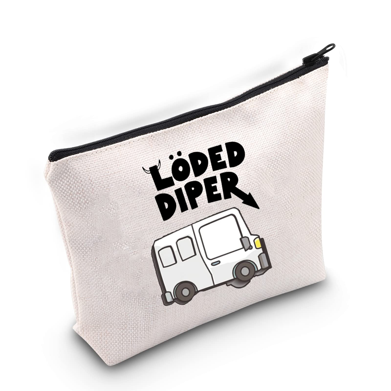 TOBGB Classic Rock Band Makeup Bag - Loded Diper Themed Cosmetic Pouch for Rock Music Fans | Perfect Gift for Band Lovers, Concert Goers & Festival Essentials Storage