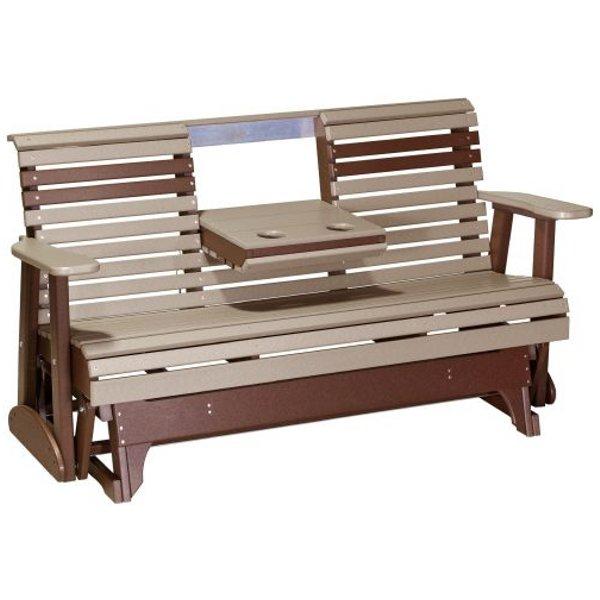 Comfortable Plain Poly Glider Chair - 2ft & 4ft Sizes for Patio, Nursery, or Relaxation