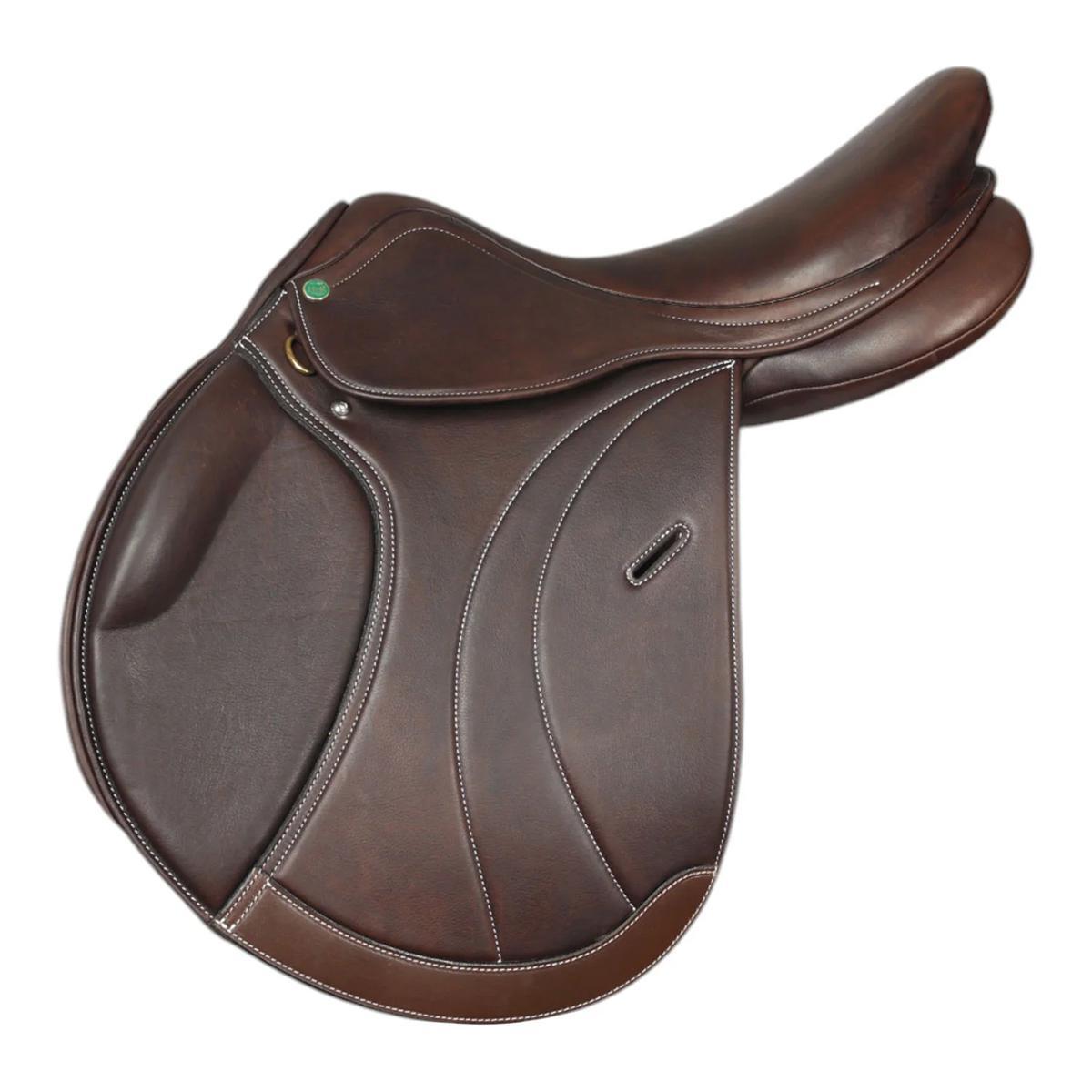 HDR Equipe H Close Contact IGP Flocked Saddle - Premium English Riding Saddle for Dressage & Jumping | Perfect for Equestrian Training & Competitions