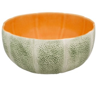 Bordallo Pinheiro Handcrafted Ceramic Melon Salad Fruit Bowl - Perfect for Summer Fruit Salads, Entertaining & Kitchen Decor