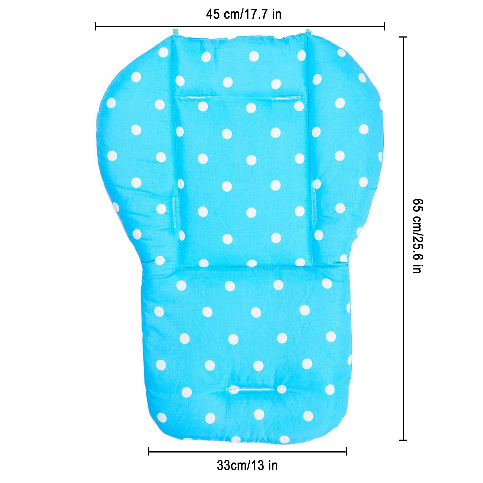 Breathable and Comfortable High Chair Cover & Cushion - Soft Baby High Chair Seat Pad for Feeding - Universal Fit for High Chairs & Strollers - Perfect for Home, Restaurant, and Travel Use (Blue)