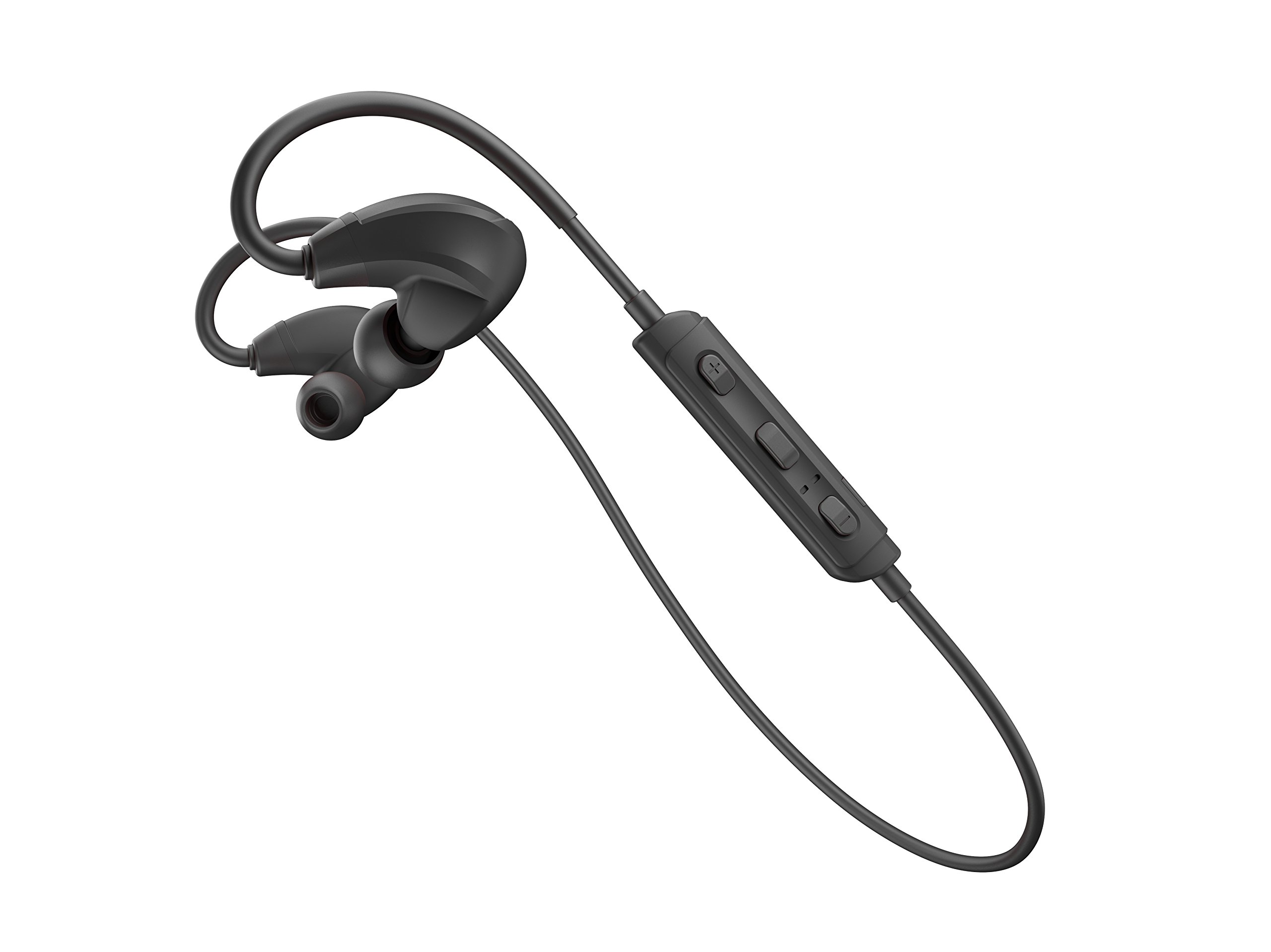 TomTom Spark Bluetooth Sport Headphones - Wireless Fitness Headphones with Heart Rate Monitor, Sweatproof & Secure Fit for Running, Cycling & Workouts - Black (Model 9R0M.000.00) | Perfect for Gym, Jogging & Outdoor Activities