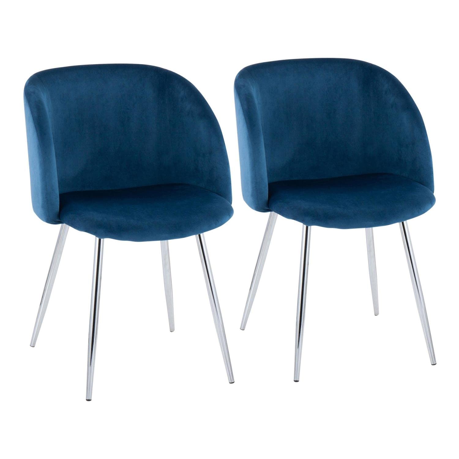 LumiSource Fran Chair - Set of 2 Modern Upholstered Dining Chairs for Kitchen Table, Comfortable Contemporary Seating for Home & Restaurant Use