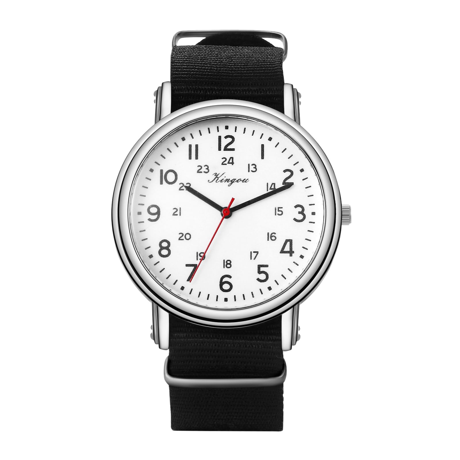 Avaner Men's Military Analog Watch - Durable Nylon Strap Quartz Wristwatch for Outdoor Sports, Hiking & Adventure Activities
