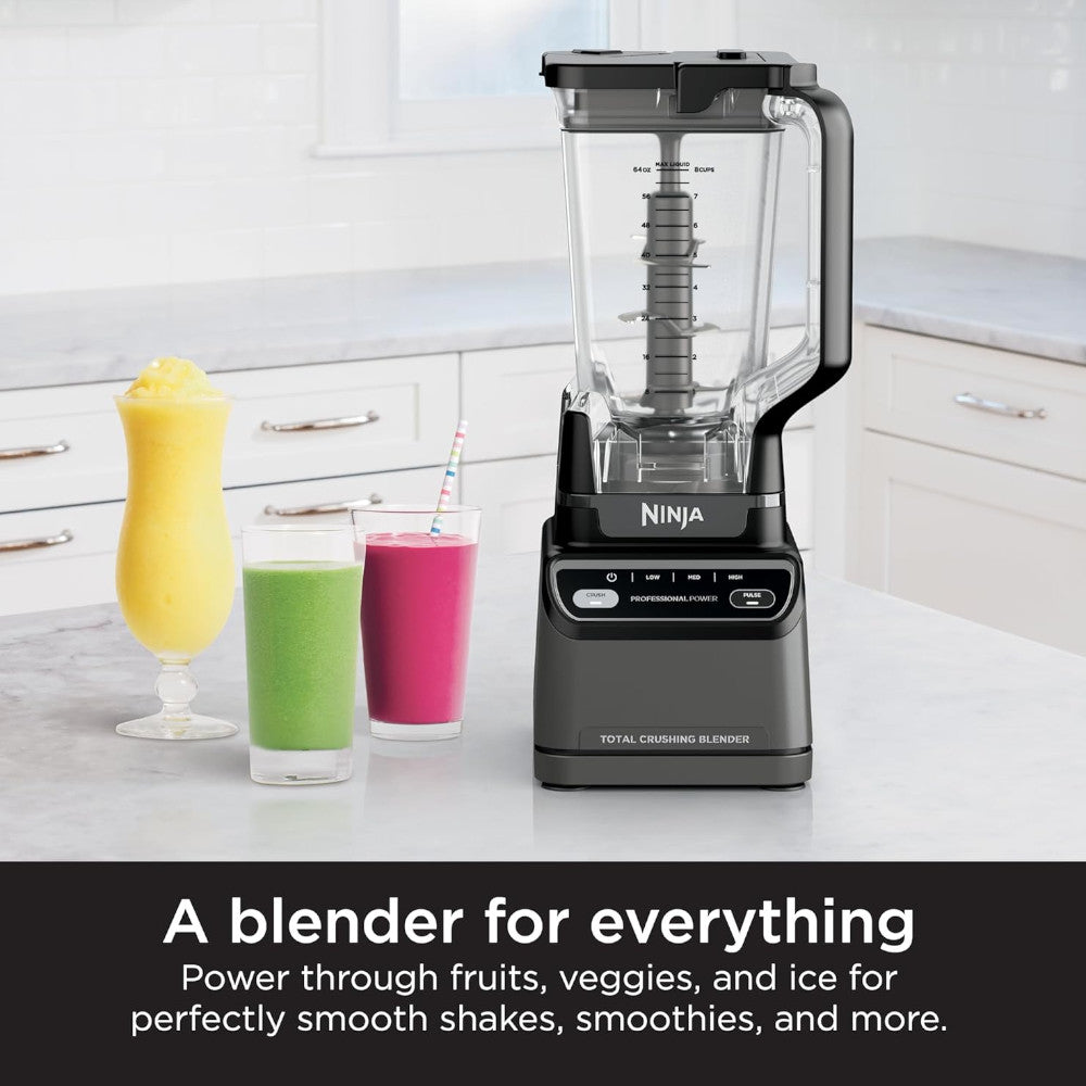Ninja BR201CCO Professional Blender 2.0 - High-Power Countertop Blender for Smoothies, Shakes & Food Prep | Certified Refurbished with Home Essentials Warranty | Perfect for Kitchens, Restaurants & Healthy Lifestyles