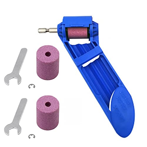 T30 Drill Bit Sharpener - Portable Diamond Drill Bit Grinding Tool for High Hardness Drill Bits - Blue Diamond Hand Sharpener for Metalworking & Woodworking Projects