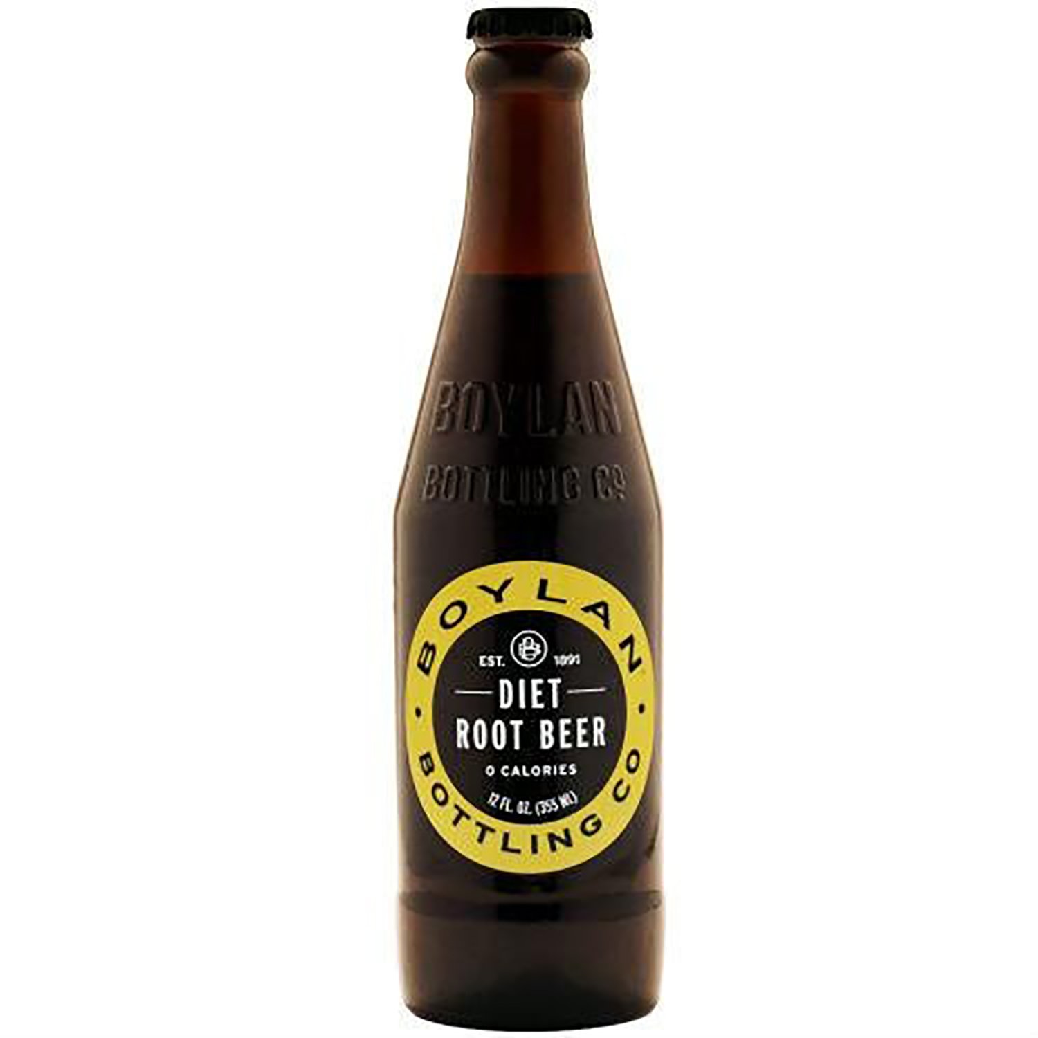 Boylan Zero Calorie Diet Root Beer Soda - 12 oz Glass Bottles (12 Pack) | Refreshing Sugar-Free Beverage for Parties, BBQs & Healthy Lifestyle
