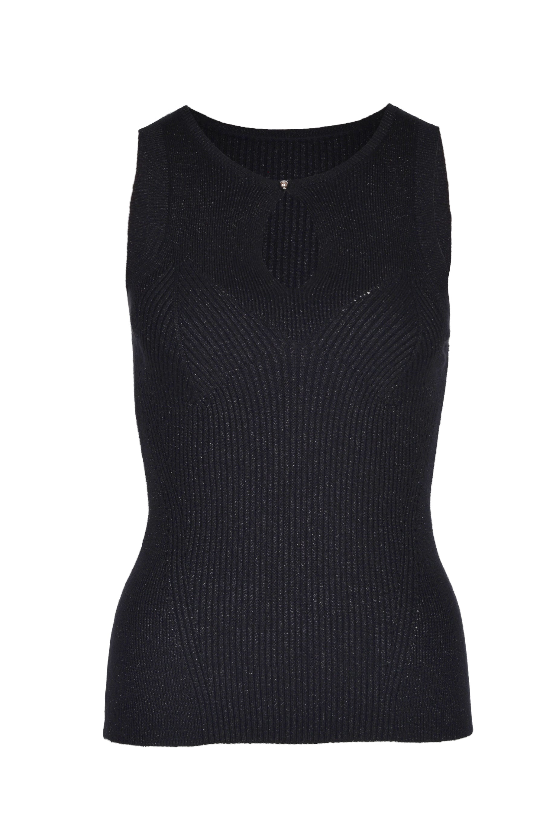 Husk Keyhole Knit Sweater - Black Women's Fashion Top for Casual Wear & Layering | Perfect for Fall & Winter Outfits