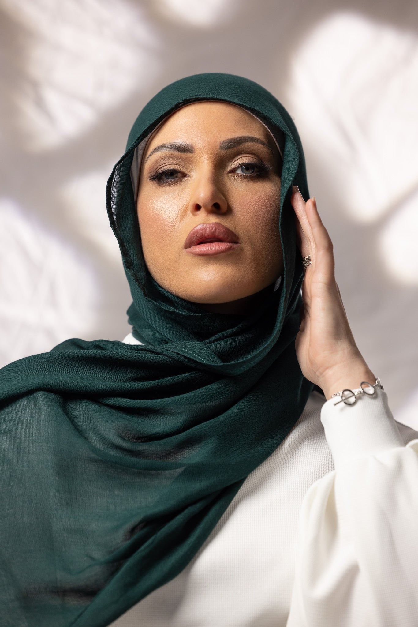 Soft & Breathable Cotton Modal Shawls in Shades of Green - Perfect for Travel, Outdoor Events & Cozy Home Wear
