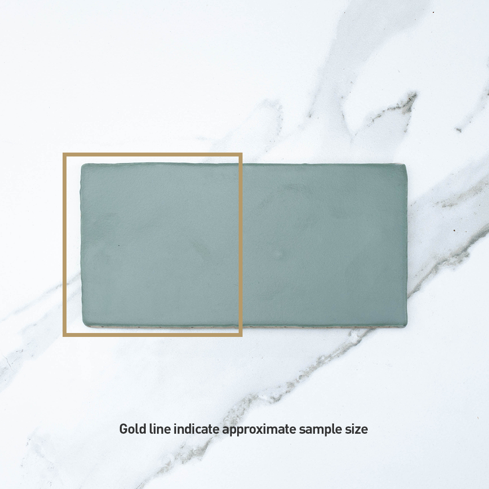 Manhattan Verde Militare 75x150 Matt Subway Tile - Matte Green Ceramic Wall Tile for Kitchen Backsplash, Bathroom & Shower - Waterproof & Easy to Clean