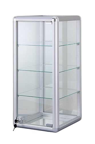 Silver Vertical Counter Case (No Lights)